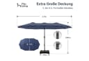 PHI VILLA Terrassenschirm Rechteckig Blau 2,7x4,5m Bild 4