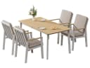 MeXo Gartenlounge-Set 5-tlg. Beige/Grau Aluminium PS Bild 1