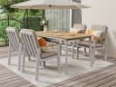 MeXo Gartenlounge-Set 5-tlg. Beige/Grau Aluminium PS Bild 2