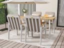 MeXo Gartenlounge-Set 5-tlg. Beige/Grau Aluminium PS Bild 3
