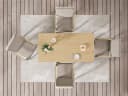 MeXo Gartenlounge-Set 5-tlg. Beige/Grau Aluminium PS Bild 4