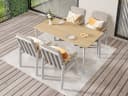 MeXo Gartenlounge-Set 5-tlg. Beige/Grau Aluminium PS Bild 5