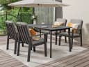 MeXo Gartenlounge-Set 5-tlg. Beige/Grau Aluminium PS Bild 2