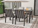 MeXo Gartenlounge-Set 5-tlg. Beige/Grau Aluminium PS Bild 3