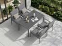 MeXo Gartenlounge-Set Aluminium Wetterfest Bild 3