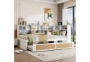 Odikalo Schlafsofa mit USB-Anschluss und Stauraum Weiß Bild 5