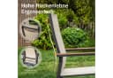 PHI VILLA Garten-Essgruppe Beige Aluminium Rattan Bild 1