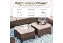 PHI VILLA Gartenlounge-Set 7-tlg. Beige/Braun Rattan Bild 4