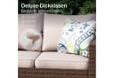 PHI VILLA Gartenlounge-Set 7-tlg. Beige/Braun Rattan Bild 5