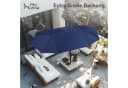PHI VILLA Balkonschirm Rechteckig Blau mit Kurbel und UV-Schutz Bild 5