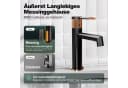 Alphabath Waschtischarmatur Einhebel Messing Silbrige Oberfläche Bild 1