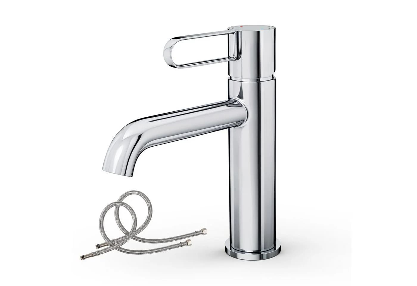 Alphabath Waschtischarmatur Einhebelmischer Chrom Messing - Bild 2