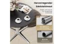 PHI VILLA Gartentisch Schwarz Metall Quadratisch/Rund Bild 1