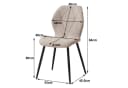 GrandCA HOME Esszimmerstuhl 4er-Set Beige Skandinavisch Bild 4