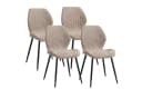 GrandCA HOME Esszimmerstuhl 4er Set Gepolsterter Stoffstuhl Modern Bild 2