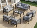 MeXo Gartenlounge-Set 8-10 Personen Aluminium Outdoor Bild 2