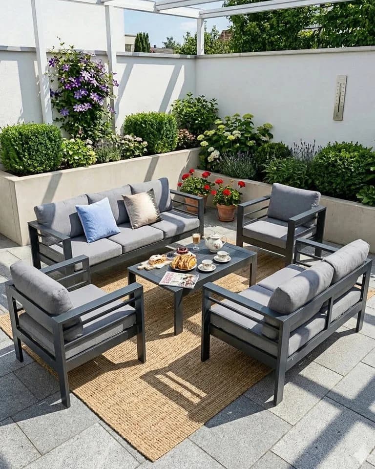 MeXo Gartenlounge-Set 8-10 Personen Aluminium Outdoor - Bild 3