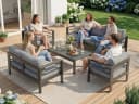MeXo Gartenlounge-Set 8-10 Personen Aluminium Outdoor Bild 4