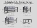 MeXo Gartenlounge-Set 8-10 Personen Aluminium Outdoor Bild 5