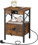 Hoobro Nachttisch mit Ladestation Industrial Design Bild 2