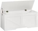 Hoobro Sitzbank mit Stauraum 110 cm Truhenbank Holzoptik Bild 2