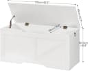 Hoobro Sitzbank mit Stauraum 110 cm Truhenbank Holzoptik Bild 5