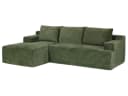 GLP Ecksofa L-Form Grün mit Schlaffunktion und Taschenfederkern Bild 3