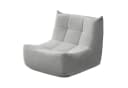 GLP Chenille Loungesessel 1-Sitzer Grau Ergonomisch Bild 1