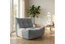 GLP Chenille Loungesessel 1-Sitzer Grau Ergonomisch Bild 2