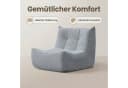 GLP Chenille Loungesessel 1-Sitzer Grau Ergonomisch Bild 5