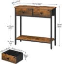 Hoobro Konsolentisch Schmaler Beistelltisch Stoffschubladen Bild 3