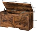 Hoobro Truhenbank aus Holz 100x40x50,5 cm Sitzbank mit Stauraum Bild 4