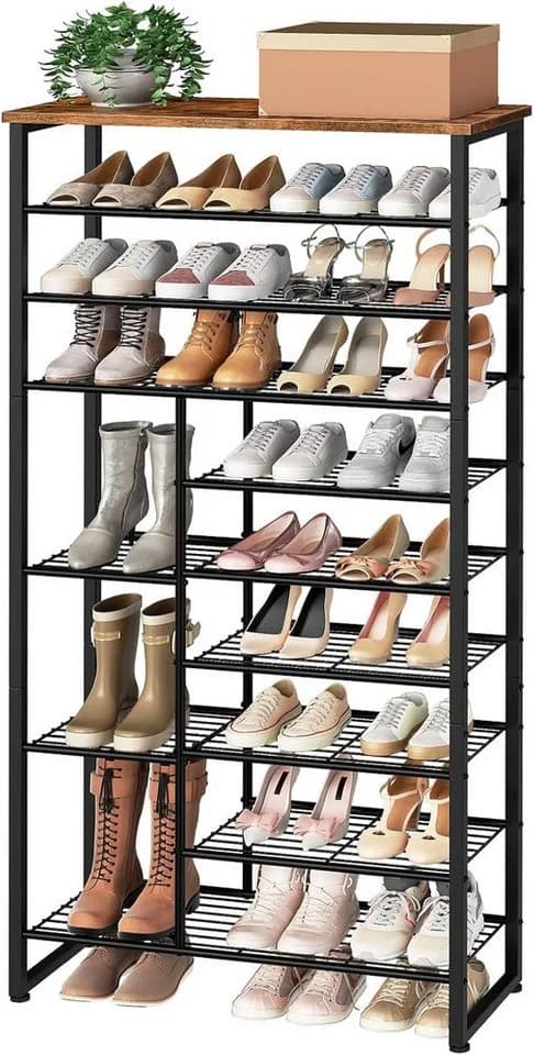 Hoobro Schuhregal 10 Ebenen 172,5 cm Schuhablage 27-30 Paar - Bild 2