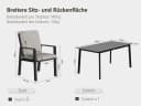 MeXo Gartenlounge-Set Aluminium 7-tlg. Beige/Grau Bild 4