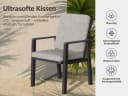 MeXo Gartenlounge-Set Aluminium 7-tlg. Beige/Grau Bild 5