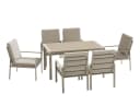 MeXo Gartenlounge-Set 7-tlg. Aluminium Beige Polywood Bild 1
