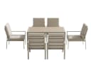 MeXo Gartenlounge-Set 6-tlg. Aluminium Beige Polywood Bild 1