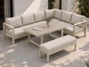 MeXo Gartenlounge-Set XXL Aluminium 6-8 Personen Beige Bild 2