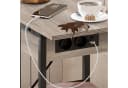 Hoobro Beistelltisch mit USB-Ladestation & Rollen Bild 5