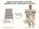 MeXo Gartenlounge-Set 6-tlg. Beige Aluminium mit Kissen Bild 5