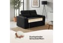 GLP Schlafsofa 2-Sitzer Schwarz Cord mit Getränkehaltern Bild 5