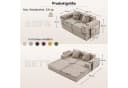 GLP Modulares Bodensofa 2-Sitzer Beige Cord Schlafsofa Bild 3