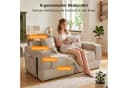 GLP Modulares Bodensofa 2-Sitzer Beige Cord Schlafsofa Bild 4