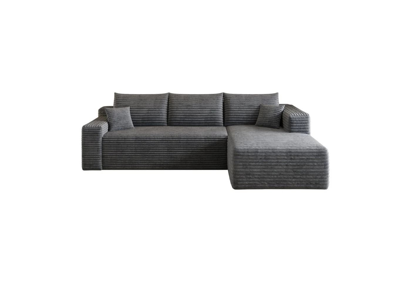 GLP Cloud Ecksofa L-Form Cord Sofa Grau