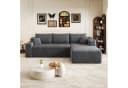 GLP Cloud Ecksofa L-Form Cord Sofa Grau Bild 2