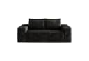 GLP 2-Sitzer Cordsofa Schwarz Boneless mit tiefer Sitzfläche Bild 1
