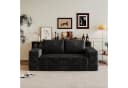GLP 2-Sitzer Cordsofa Schwarz Boneless mit tiefer Sitzfläche Bild 5