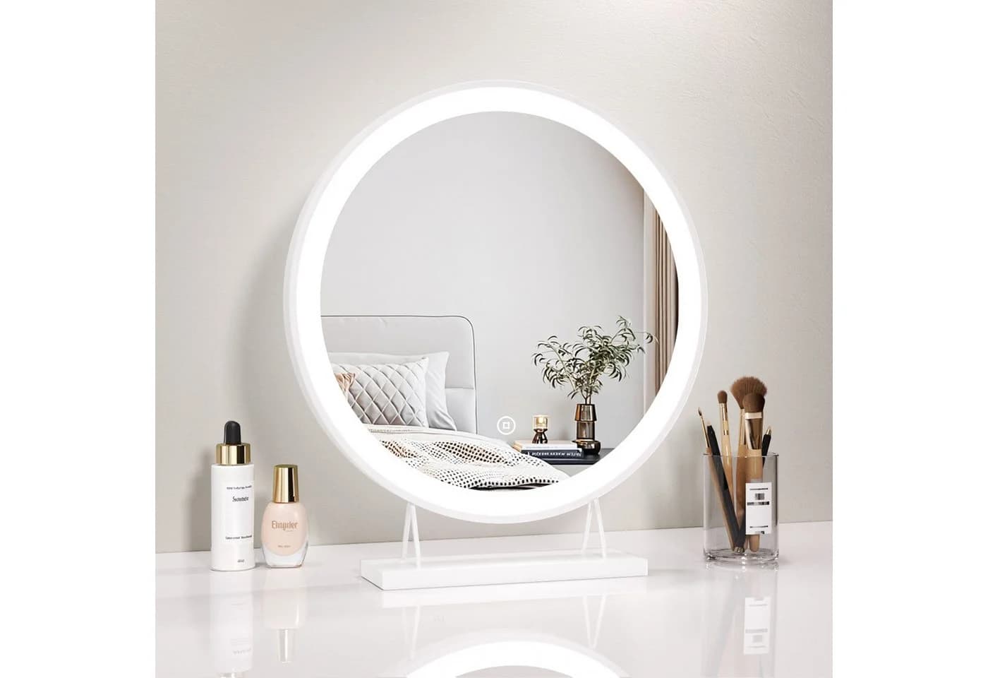 MEYKOERS Kosmetikspiegel mit LED-Beleuchtung & Dimmfunktion - Bild 2
