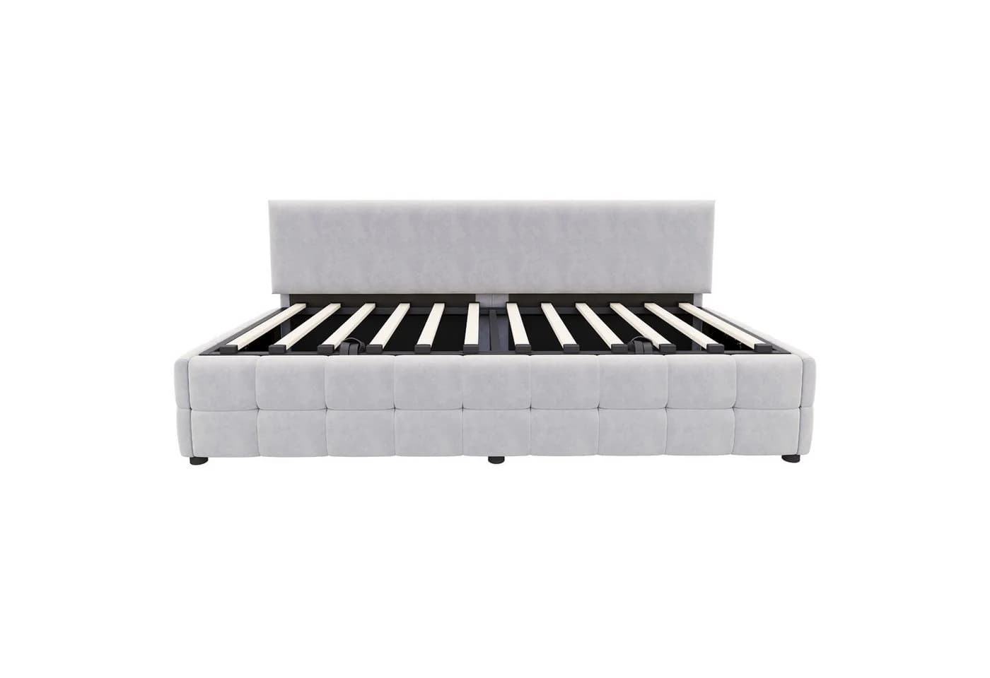 Odikalo Schlafsofa Polsterbett Sofabett Stauraumbett 90x200 cm Hydraulisch - Bild 4