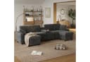LANKI U-Form Wohnlandschaft mit Hockern, Stauraum & USB-Ladestation Bild 1